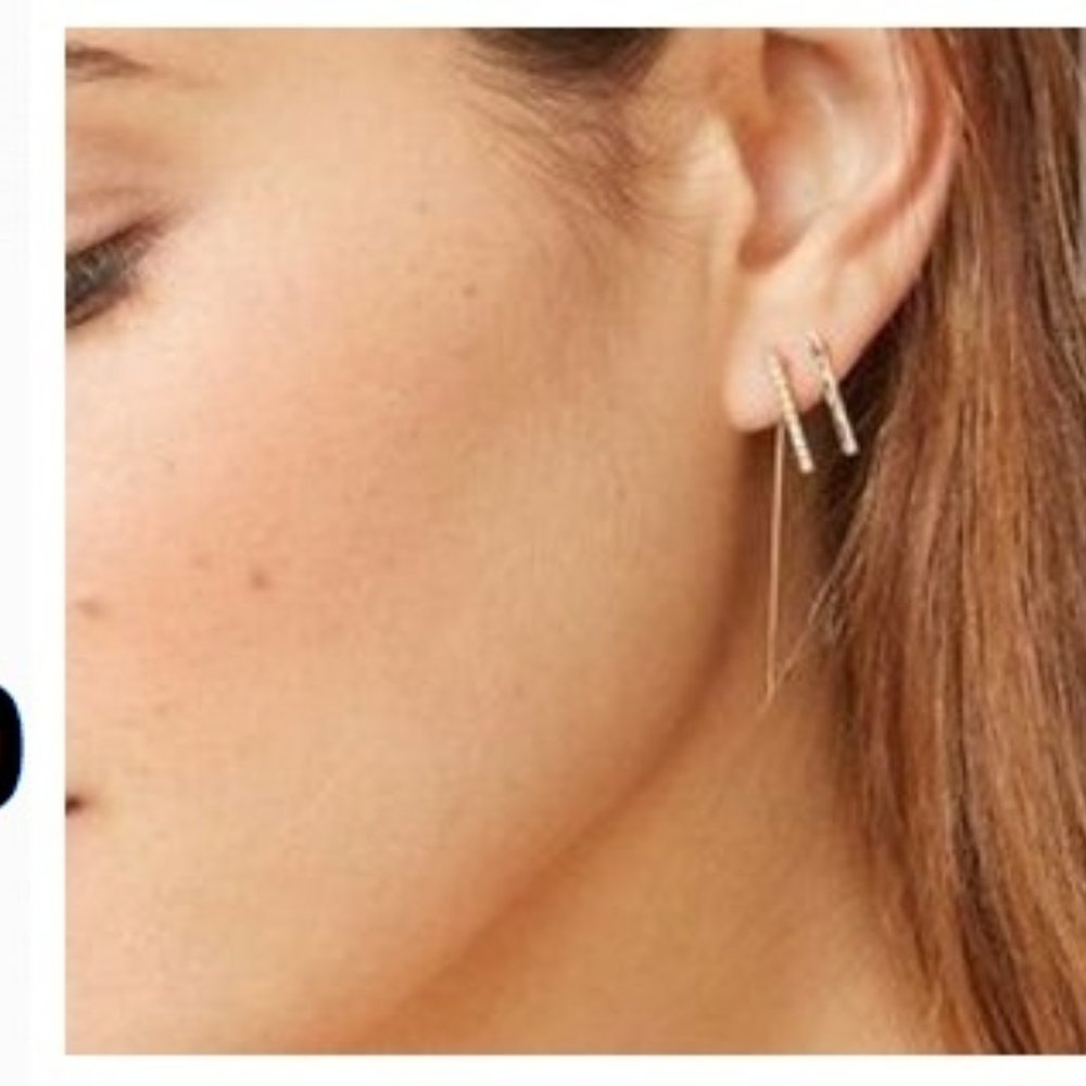 Shanaz Threader Earrings - Picture 2 of 2